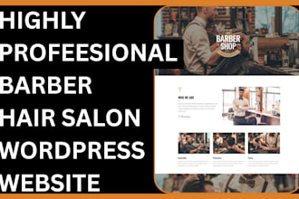 design professional barber website barber hair salon website hair website