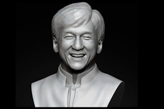 sculpt any face realistic 3d head ,bust and full body model stl file 3d printing