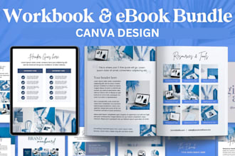 create design canva template etsy ebook workbook digital products design mockup