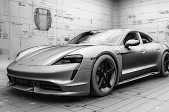 model solid car for stl printing, fivem eup, legodesign, fivem ped,military car