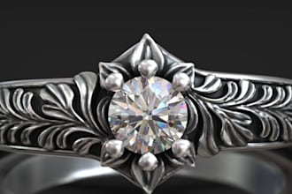 sculpt 3d ring design, jewelry model