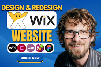 design or redesign wix website, develop wix landing page, wix studio website