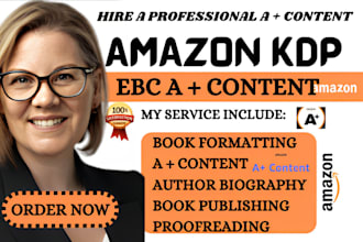 do amazon kdp a plus content design for  KDP book and ebc design book market