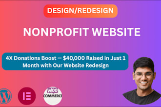 create wordpress website for a nonprofit charity ngo website for crowdfunding
