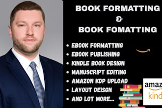 format your book, ebook, paperback book design, hardcover on amazon KDP