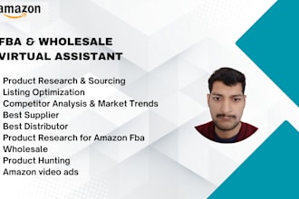 be your expert amazon fba wholesale VA to grow your store