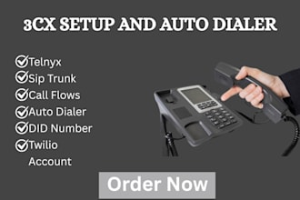 provide sip trunk, did number, auto dialer, call flows using twilio,telnyx,didww