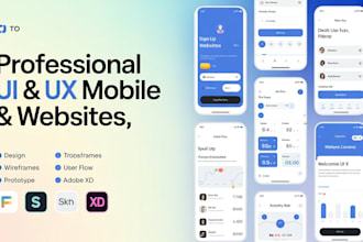 create modern UI UX designs for saas, web apps, and dashboards in figma