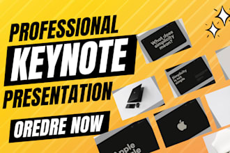 design apple keynote or do a professional keynote presentation in 24 hours