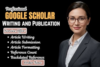 write and publish research article in google scholar increase citations