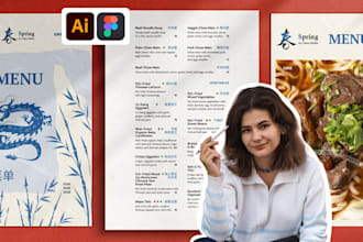 design a stylish custom menu for your cafe or bar