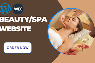 design a responsive wordpress spa, salon or skincare website with booking