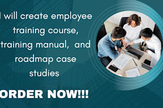 create employee training course training manual and roadmap case studies