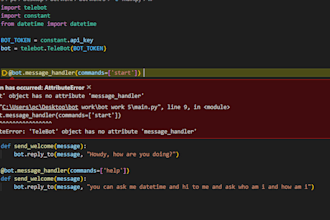 create custom bot for you in python, ai chat bot, ai web, ai app, ai