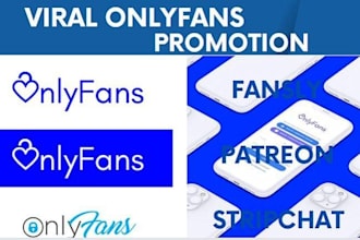 do onlyfans promotion, fanvue, patreon, fansly, chaturbate, adultweb promotion