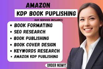 be your amazon kindle ebook writer,book editing,amazon kdp publishing