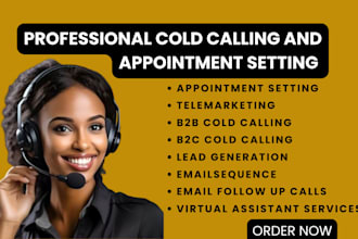 do b2b cold calling, lead generation, virtual assistance, and telemarketing