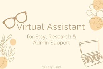 research products, suppliers, r offer etsy and admin support