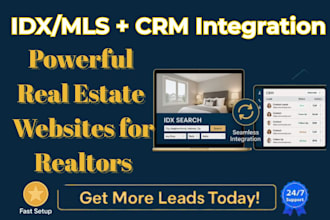 build real estate investor website with idx integration for realtor