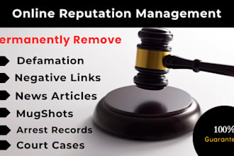 fix reputation by removing bad news articles arrest mugshots cases on google