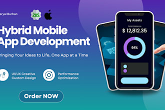 develop high quality hybrid mobile apps using react native