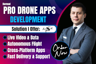 develop custom drone app with live video mapping and autonomous flight