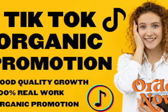 grow and promote your tiktok account organically