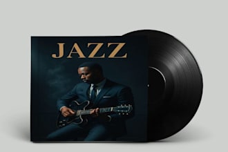 design premium jazz, rock album cover art mixtape covers and single artwork for
