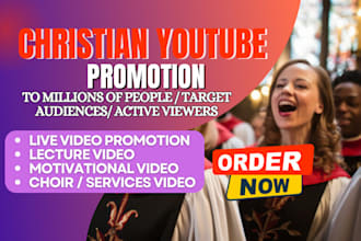 do super fast christian youtube channel promotion, christian gospel music
