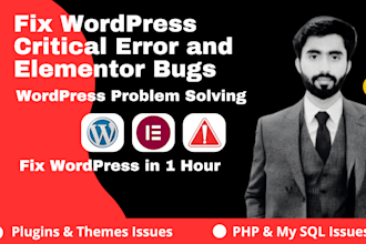 fix 403, 404, 500, 503 critical errors in wordpress website
