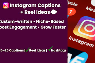 write 10 catchy instagram captions and reel ideas