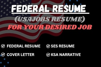 craft a federal resume and cover letter target to your goal
