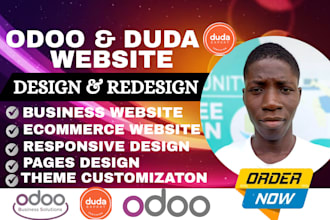 design odoo website, redesign duda website, ecommerce or business website design