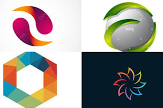 design abstract logo design lettermark geometric  animation 3d line art