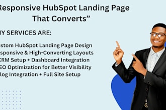design high converting hubspot website and landing pages that drive leads