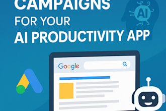 setup high converting google search campaigns linkedin for ai productivity app