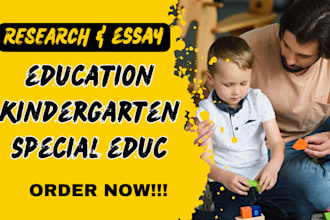 take on education content, kindergarten, special education and curriculum design