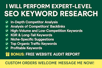 perform expert level SEO keyword research