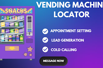 vending machine cold calling, vending machine locator, vending machine