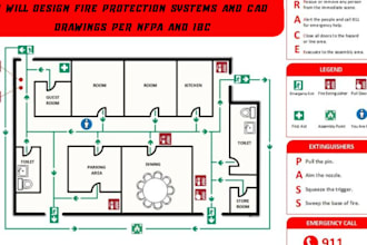 design fire protection systems and cad drawings per nfpa and ibc