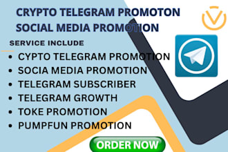 do token promotion, crypto telegram subscribers, grow telegram channel