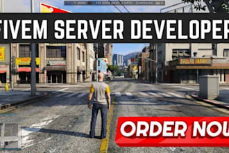 create or develop fivem server fix bugs, new scripts, mlos