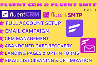 setup fluent CRM fluent smtp fluent form fluent community fluent board