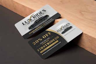 design a professional minimalist business card