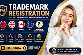 perform trademark search and trademark registration, declaration of use