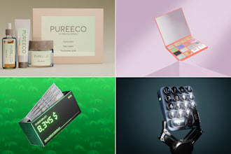 create photorealistic 3d product renders designs
