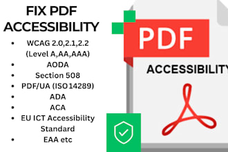 do pdf accessibility audit and pdf remediation