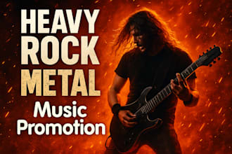 do organic UK rock metd al music promotion and submit to rock playlist