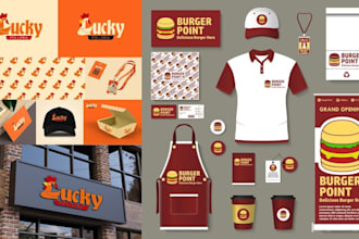 do cool menu restaurant branding, product packaging, food pouch, bbq, cans, box
