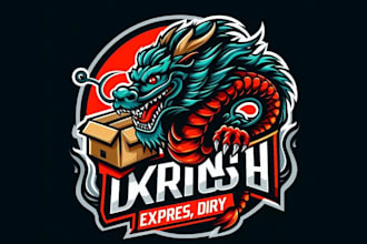 design high quality dragon t shirt logo with my fastest delivery